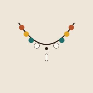 Brass & Bone Necklace